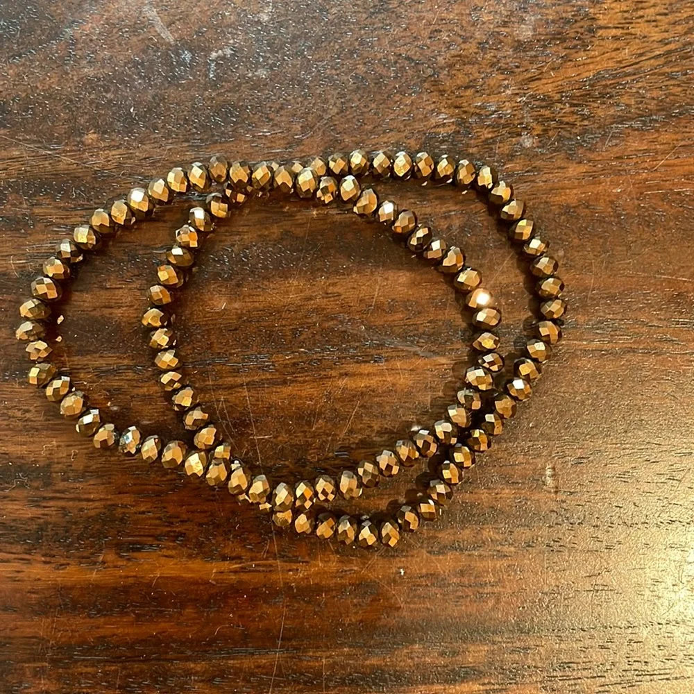 Beaded bracelets- bronze - Picture 2 of 3